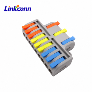Bloque de Distribución de Conectores de Cable Industriales de 3 Entradas y 9 Salidas, Rango de Cable de 0.08-4mm², Contactos de Latón, Nylon AP-93 - Product Image 1
