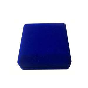 De <span class=keywords><strong>precio</strong></span> barato flocado solo azul conmemorativa cuadrado de terciopelo caja de moneda - Product Image 5