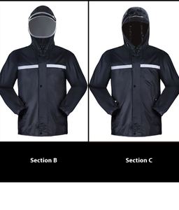 Impermeable de Dos Piezas, de Tela Oxford, Reflectante, para una Sola Persona, Ideal para Senderismo, Trabajo, Motociclismo, Camping y Viajes - Product Image 3