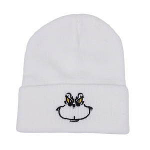 Gorro de Punto con Capucha de <span class=keywords><strong>Grinch</strong></span> de Dibujos Animados Europeos y Americanos, Gorro de Punto Cálido de Hip-Hop - Product Image 6