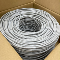 Precio de fábrica Cat5 Cat5E Utp Ftp Ethernet 305M Lan 1000ft cable de red lleno de gelatina para exteriores