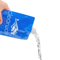 Nouveau design de pochette d'emballage liquide pour boisson avec bec verseur sac en plastique transparent à impression personnalisée de qualité alimentaire