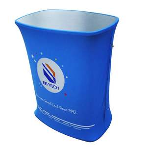 Table et comptoir d'exposition pliables rectangulaires portables avec stand <span class=keywords><strong>pop</strong></span>-up, éclairage LED, durables et faciles à assembler - Product Image 5