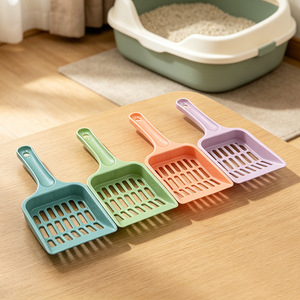 Pala para arena de gatos, fabricante mayorista de palas de plástico para excrementos de gatos, suministros huecos para limpieza de mascotas, pala para excrementos de gatos, pala para arena de gatos - Product Image 3