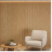Panneau mural flexible en MDF, placage bois, revêtement mural décoratif, installation facile pour les projets d'intérieur d'hôtels et de villas