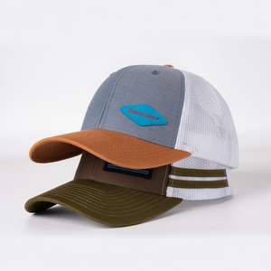 Casquettes de sport imprimées multicolores avec logo, casquette et chapeaux de course, vente en gros de chapeaux de camp unis à 5 panneaux à la mode personnalisée - Product Image 2