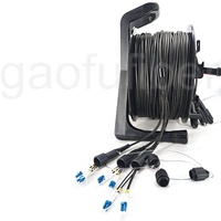 Câble de brassage fibre optique blindé tactique 5G IP67 à 1-24 fibres OS2 monomode pour événements