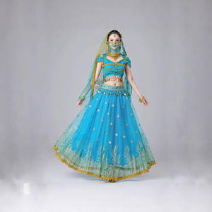 Costume de danse orientale <span class=keywords><strong>Aladdin</strong></span> <span class=keywords><strong>Jasmine</strong></span> Princess, vêtements d'entraînement, costume de scène, ensemble de performance Han-Tang, vente en gros - Product Image 1
