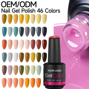 เจลทาเล็บเกรดส่งออก ขนาด 15 มล. 46 สี ใช้ได้กับเบสโค้ทและท็อปโค้ทเจล บริการ ODM รับผลิตตามสั่งแบบครบวงจร - Product Image 1