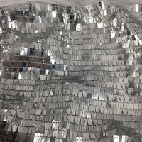 Tissu en dentelle à sequins homochromes Samler pour chaussures, tissu à sequins dorés pour sac, tissu à sequins noir et blanc pour robe