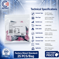 KEXINT 3-Port VSFF MDC MM OM4 Fiber Adapter High Density Multimode Optical Coupler untuk Pusat Data FTTH Low Loss