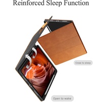 Fonction de sommeil renforcée rainures antidérapantes coque arrière en TPU souple porte-crayon étui Folio intelligent pour iPad A16 11e 10e