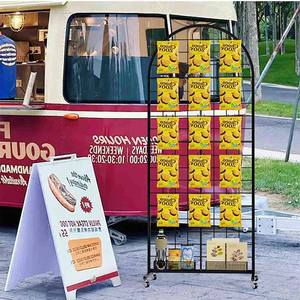 Exhibidor de Malla Metálica con Panel de Rejilla de Alambre Metálico de Pie con Arco Superior Curvado - Product Image 4