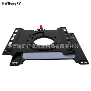 Plateau tournant pour siège HWHongRV 46 cm x 46,5 cm en acier, accessoire universel pour siège conducteur ou passager de véhicule utilitaire - Product Image 3