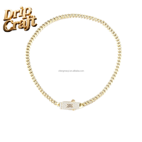 Thenew Monaco Bracelet en cuivre plaqué or 14 carats est Marked14Kis résistant à la décoloration et à l'eau et peut être porté par les hommes et les femmes