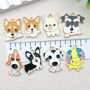 Dijes de Esmalte con Diseño de Perro de Dibujos Animados para Hacer Joyas, 36 mm, Colgantes de Aleación de Zinc, 34 Estilos - Product Image 2