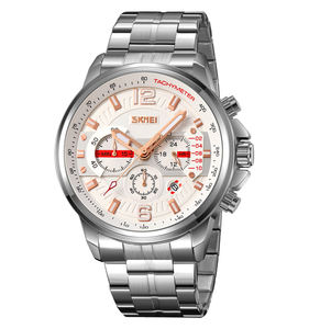 Skmei 9332黒と金の腕時計男性腕時計日と日付クォーツ腕時計 - Product Image 3