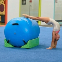 Rouleau d'air gonflable pour gymnastique, entraînement de sauts en arrière et de flexions, idéal pour la gymnastique, le cheerleading et la danse