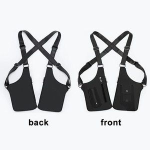 Sac de pêche en cuir PU à double bandoulière, multi-poches, avec sangle sous le bras, pochette portefeuille antivol pour hommes et femmes, idéal pour les voyages et les activités de plein air - Product Image 2