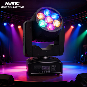 7x12W RGBW dẫn rửa di chuyển đầu ánh sáng với zoom cho bên Câu lạc bộ đám cưới thanh DJ - Product Image 1
