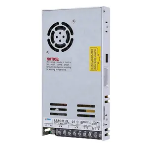 Smps均值lrs-350-24开关电源LRS-350 24v 350瓦原装交流至DC超薄闭路电视系统发光二极管条3D打印机