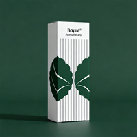 Boîte à bougies personnalisée en carton pliable avec design personnalisé noir CMYK et dorure à chaud