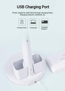 Tùy chỉnh có thể gập lại <span class=keywords><strong>LED</strong></span> bảo vệ mắt đèn bàn vô cấp mờ USB có thể sạc lại sách ánh sáng đèn bàn cho bàn học - Product Image 6