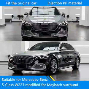 Adapté à la <span class=keywords><strong>Mercedes</strong></span>-Benz Classe S W223 21, modifié style <span class=keywords><strong>Maybach</strong></span>, entièrement entouré par le pare-chocs avant et le pare-chocs arrière - Product Image 3