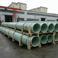 Tubería de FRP Pultruida Duradera de Alta Resistencia, Tubería Reforzada con Fibra de Vidrio, Mejor Precio de Tubería GRP para Drenaje de Aguas Residuales