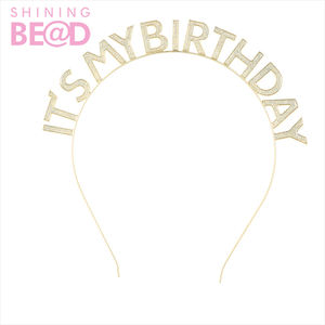 Fascia per festa di compleanno arcobaleno "è <span class=keywords><strong>il</strong></span> <span class=keywords><strong>mio</strong></span> compleanno" in lega fascia di compleanno copricapo per donna regalo per ragazze - Product Image 3