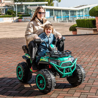 Vente en gros 12V voiture électrique à quatre roues pour enfants tout-terrain ATV double face en plastique jouet poussette télécommande pour