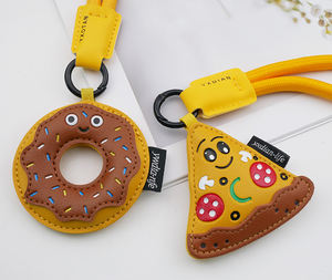 LLavero de cuero de hamburguesa de comida bonita de dibujos animados exquisito pequeño regalo para parejas colgante de mochila escolar de celebrante de <span class=keywords><strong>Internet</strong></span> - Product Image 6