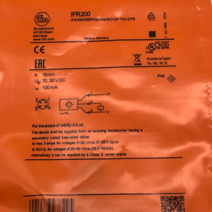 สวิทช์ความใกล้ชิด sensorIFR200 IFK3004BBPKG/AM/SC/V4A/US-104 PNP เซ็นเซอร์โลหะชนิดเหนี่ยวนำเพิ่มระยะการตรวจจับใหม่ล่าสุด - Product Image 1