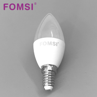 FOMSI Ampoule à bougie LED 5W 7W 9W C37 Ampoule E14/E27/B22 AC100-240V 3000K/4000K/6000K pour l'éclairage de l'espace intérieur de la maison