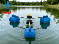 Hangfeng YL-1.5 1.5kW 220V/380V 3-Fasa Motor Gearbox Aerator Impeller Frekuensi Variabel Baja Tahan Karat untuk Tambak Ikan Akuakultur