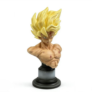 Statua Jt <span class=keywords><strong>Z</strong></span> Son Goku in PVC con Teste Intercambiabili, Base LED, Action Figure Super Saiyan da Collezione, Giocattoli e Regali - Product Image 6