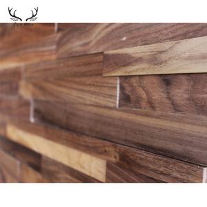 Pannello di parete di legno decorativo retrò stile classico pannelli di parete in legno naturale sfondo interno 3d parete - Product Image 4