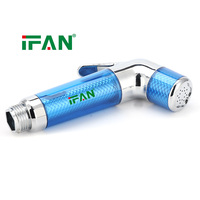 Tête de bidet partagée IFAN, couleur bleue, design hygiénique pour un seul utilisateur