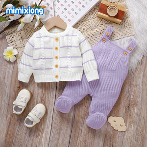 Novedad 2024: Conjunto de Ropa Tejida Mimixiong <span class=keywords><strong>para</strong></span> Bebé Recién <span class=keywords><strong>Nacido</strong></span>, Suéter con Pantalones Integrados - Product Image 5