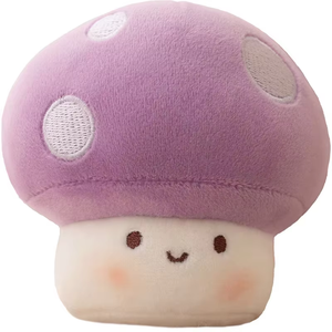 Petit pendentif en peluche en forme de champignon, mignon, rembourré en coton PP, 10 cm, idéal comme breloque de sac et porte-clés, cadeau de festival - Product Image 4
