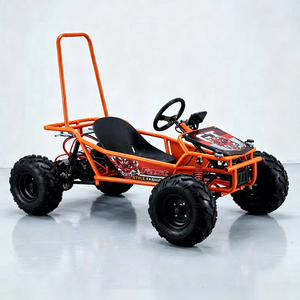 Kart de course électrique tout-terrain avec châssis tubulaire renforcé, grandes pneus tout-terrain et suspension intégrale pour divertissement en extérieur - Product Image 5