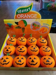 Nuevo Adorno de Calabaza para Halloween, Juguete Antiestrés de TPR de Rebote Lento, para Descomprimir, Unisex, de 5 a 7 Años - Product Image 6