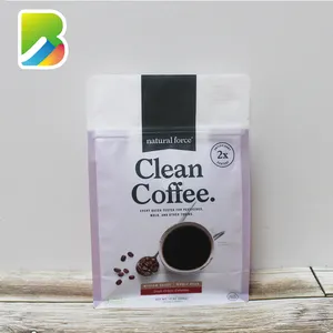 Bolsas de café de fondo plano Biodegradable, a prueba de olores, resellables, ecológicas, con válvula