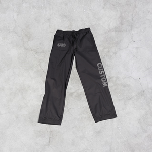 Pantalones de chándal informales con logotipo personalizado, rectos, desgastados, de gran tamaño, impermeables, transpirables, ecológicos, antiarrugas, de nailon, pesados - Product Image 2