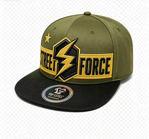 Casquette Snapback Premium avec Broderie 3D, Logo Personnalisé, Visière Plate, en Sergé, pour le Streetwear - Product Image 1