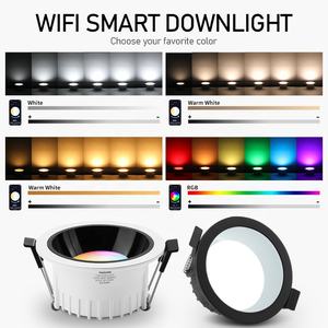 Faretto LED Smart da 10W 4 Pollici Compatibile con Tuya, Controllo Vocale e App, RGBCW Dimmerabile, Moderno per Soffitto Domestico - Product Image 5