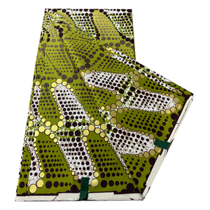 Tissu Africain de Haute Qualité 6 Yards Coton Ciré Kente Or 100% Coton Tissus Africains Ankara Tissus Cirés Dorés <span class=keywords><strong>Pagne</strong></span> Africain - Product Image 1