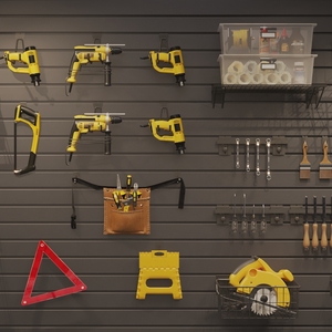 24 英寸 x 11 英寸重型车库家用物品储物展示架板条墙配件架壁挂式网状金属架 - Product Image 2