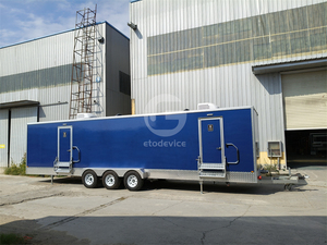 Toilettes portables de luxe pour l'extérieur, idéales pour les mariages sur la plage, les fêtes, les écoles, les hôpitaux et les parcs - Design moderne - Product Image 3