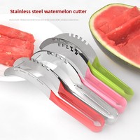 Fabrieksverkoop Roze Rood Groen Bar Club Restaurant Keukengereedschap Rvs Fruit Watermeloen Carving Garnering Snijder Snijmachine